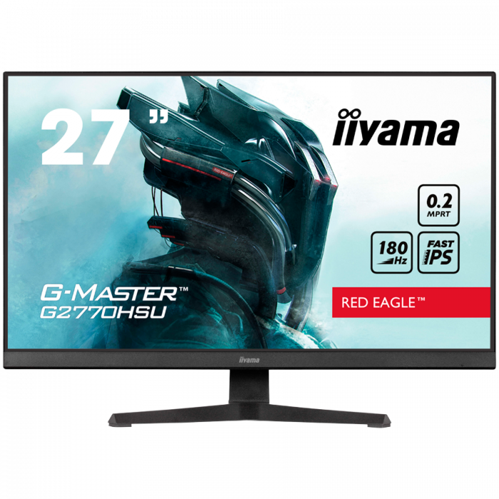 IIYAMA Monitor LED G2770HSU-B6 27" Fast IPS 1920 x 1080 180Hz 300 cd/m 0.2ms HDMI DP USB HUB Tilt [1]