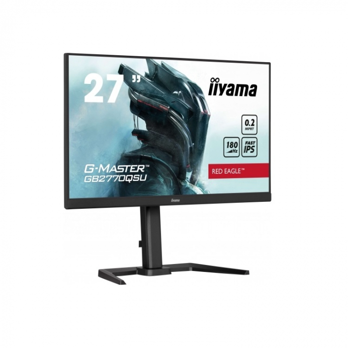 IIYAMA Monitor LED GB2770QSU-B6 27" Fast IPS Gaming 2560 x 1440 @180Hz 400 cd/m² 1200:1 0.2ms HDMI DP 4xUSB 3.2 swivel, tilt, pivot (rotation both sides) [3]