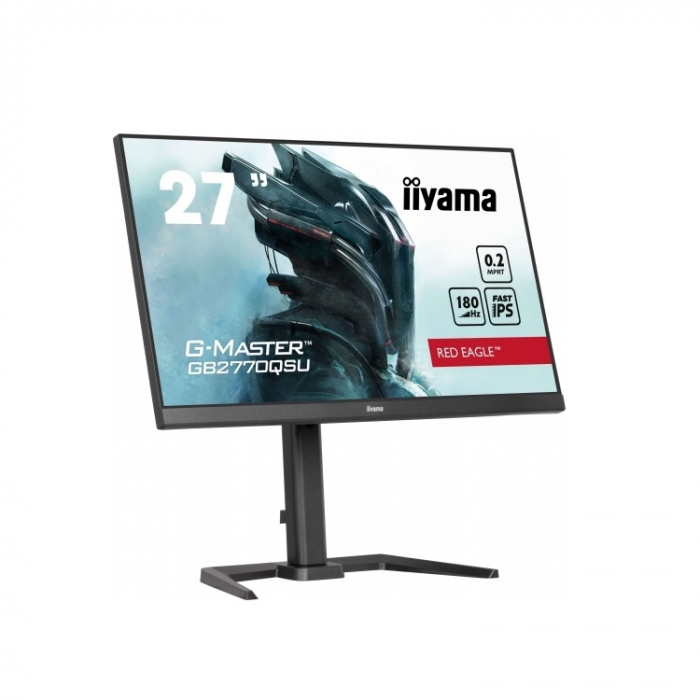 IIYAMA Monitor LED GB2770QSU-B6 27" Fast IPS Gaming 2560 x 1440 @180Hz 400 cd/m² 1200:1 0.2ms HDMI DP 4xUSB 3.2 swivel, tilt, pivot (rotation both sides) [4]
