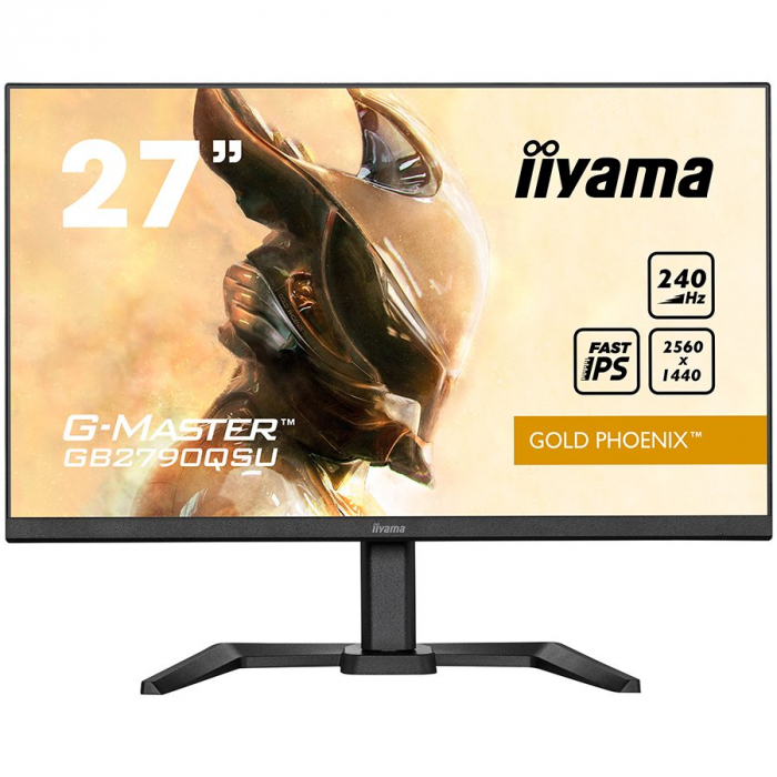 IIYAMA Monitor LED GB2790QSU-B5 GAMING 27inch 240Hz Fast IPS, matte finish 2560 x 1440 @240Hz 400cd 1ms HDMI DP USB Full ERGO [1]