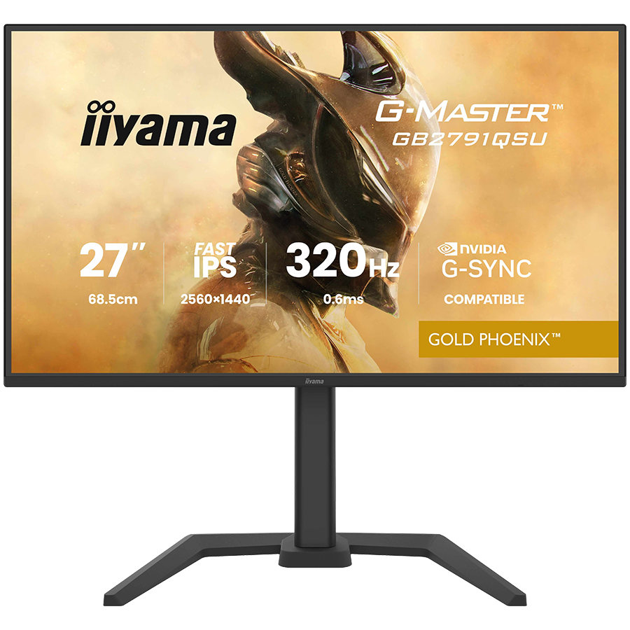 IIYAMA Monitor LED GB2791QSU-B1 G-MASTER 27" Fast IPS, 2560x1440 320Hz, 16:9, 350cd, 0.6ms, HDMI, DP, USB HUB, Full Ergo [3]