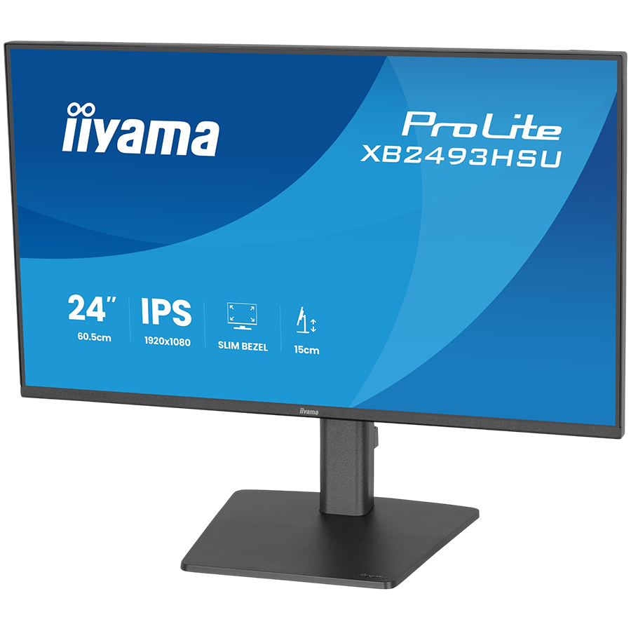 IIYAMA Monitor LED XB2493HSU-B1 23.8" IPS 1920x1080 120Hz, 16:9. 350cd, 1500:1, 1ms, HDMI, DP, USB HUB, Full Ergo, Pro [4]