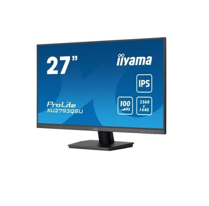 IIYAMA Monitor LED XU2793QSU-B7 27" IPS 2560 x 1440 @100Hz 16:9 300 cd/m² 1300:1 1ms HDMI DP USB Hub 3.2 Tilt [2]