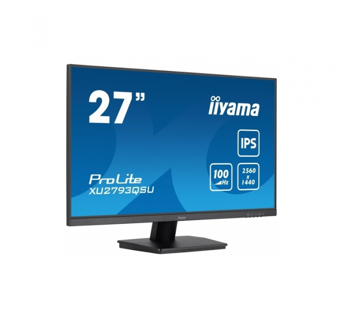 IIYAMA Monitor LED XU2793QSU-B7 27" IPS 2560 x 1440 @100Hz 16:9 300 cd/m² 1300:1 1ms HDMI DP USB Hub 3.2 Tilt [3]