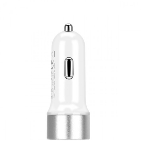 Incarcator Auto Momax, UC7 2 x USB Fast Charge, Alb [1]