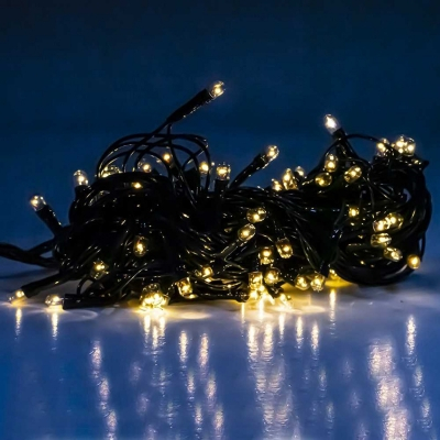 Instalatie pentru pomul de Craciun, 200 becuri LED, 7 m, culoare alba [2]