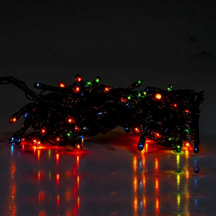 INSTALATIE POM CRACIUN, 100 BECURI LED, MULTICOLORA [2]