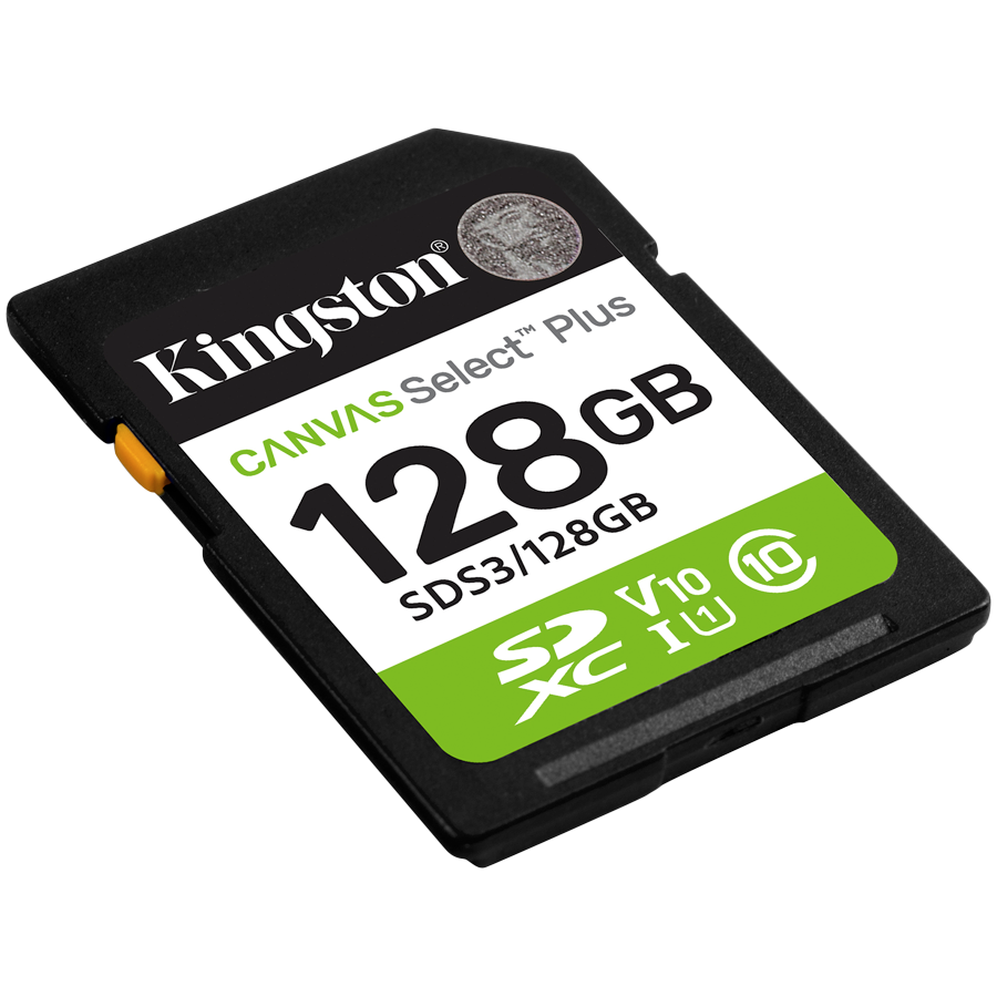 Kingston 128GB SDXC Canvas Select Plus Gen3 150MB/s C10 UHS-I U1 V10 [2]