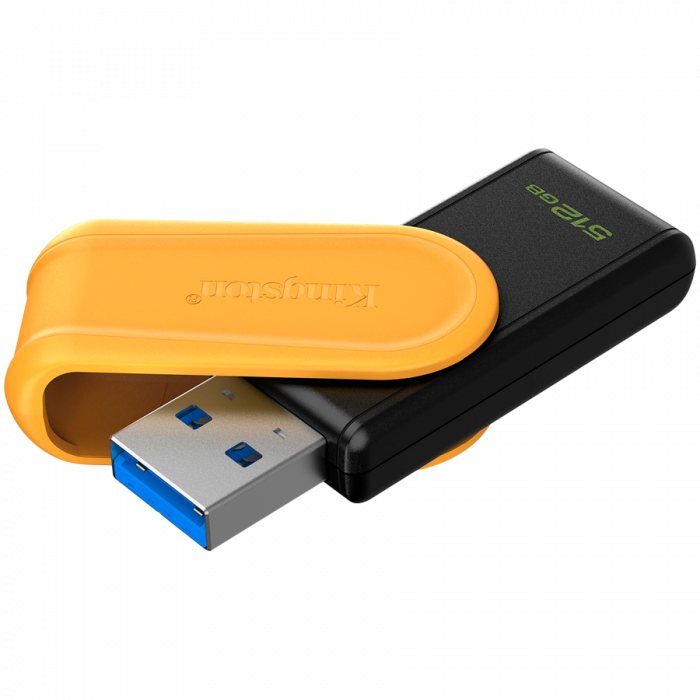 Kingston 512GB Portable USB 3.2 Gen 1 DataTraveler Exodia S (Black/Yellow) [2]