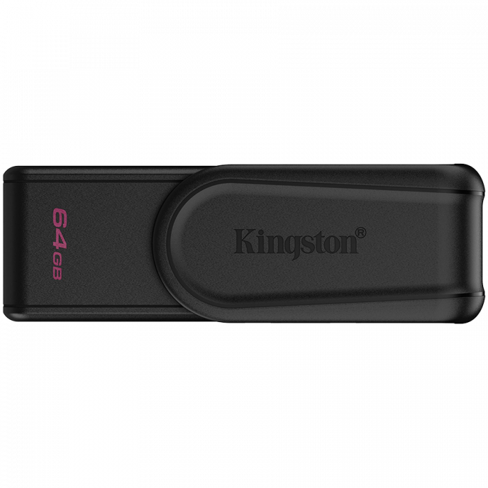 Kingston 64GB Portable USB 3.2 Gen 1 DataTraveler Exodia S (Black/Black) [1]