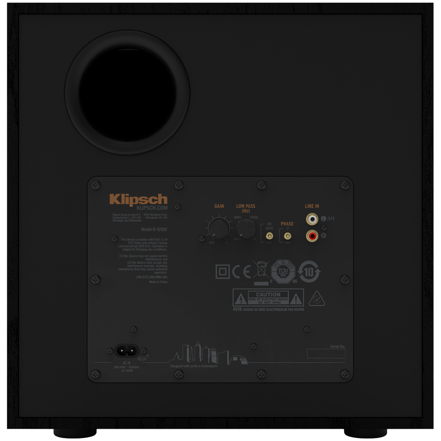 Klipsch Reference R-101SW 10-Inch Subwoofer, Black [4]