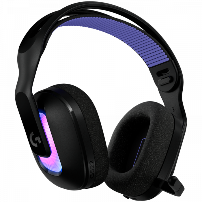 LOGITECH G522 LIGHTSPEED Wireless Gaming Headset - BLACK - EMEA28i-935 - 2.4GHZ [1]