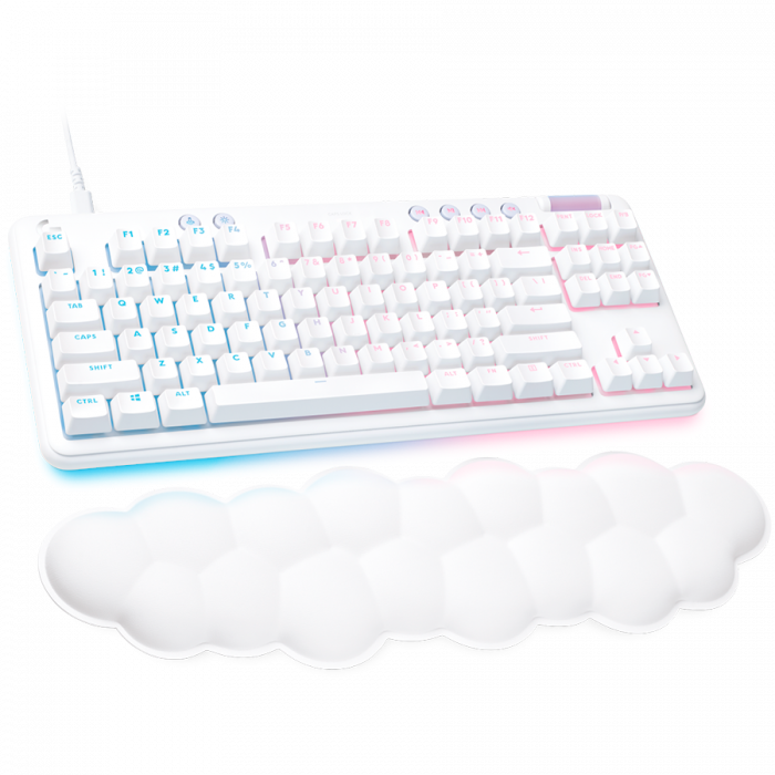 LOGITECH G713 TKL Corded Gaming Keyboard - OFF WHITE - USB - US INT'L - LINEAR [1]