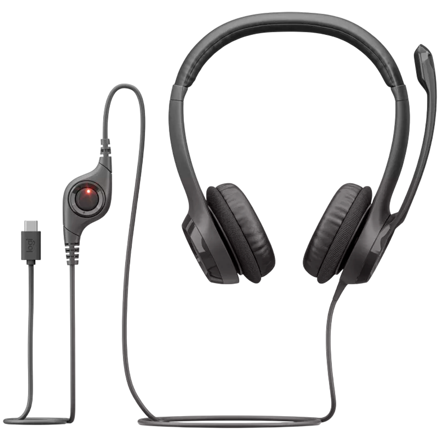 LOGITECH HEADSET-H390 USB-C Computer Headset-MIDNIGHT BLACK-USB-N/A-EMEA28i-935-USB-C [4]