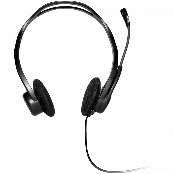 LOGITECH PC960 Corded Stereo Headset BLACK - USB [4]