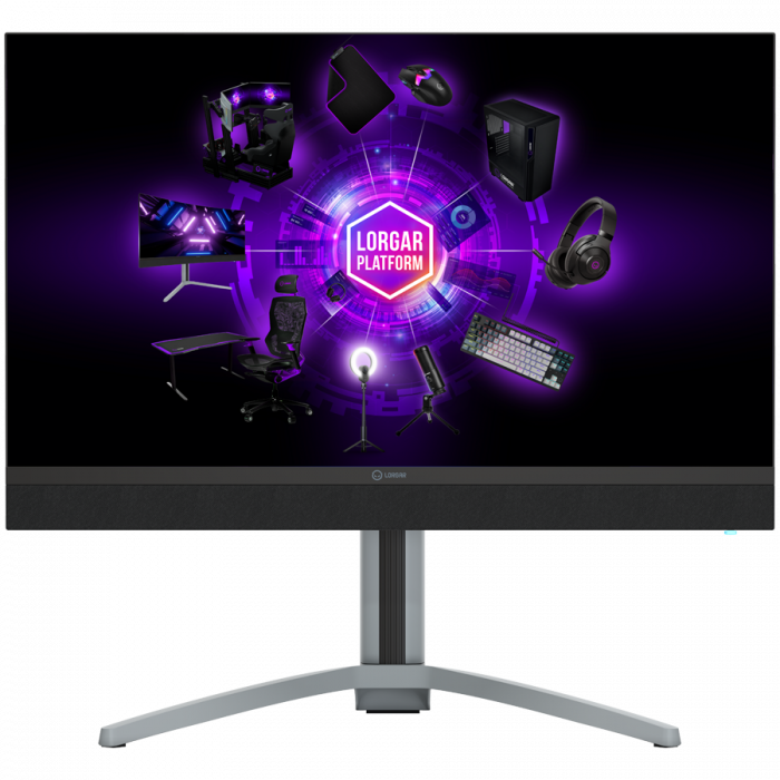 LORGAR 27MP1, UHD MiniLED Gaming Monitor Pro, 27'' (3840*2160) fast IPS flat monitor, black/milky grey [2]