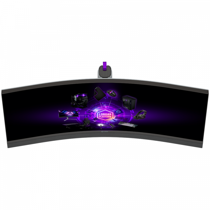 LORGAR 34MP1, UWQHD MiniLED Gaming Monitor Pro, 34'' (3440*1440) VA curve monitor, black/milky grey [9]
