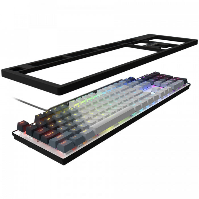 LORGAR Azar 514, Wired mechanical gaming keyboard, RGB backlight, 1680000 colour variations, 18 modes, keys number: 104, 50M clicks, linear dream switches, spring cable up to 3.4m, ABS plastic+metal,  [6]