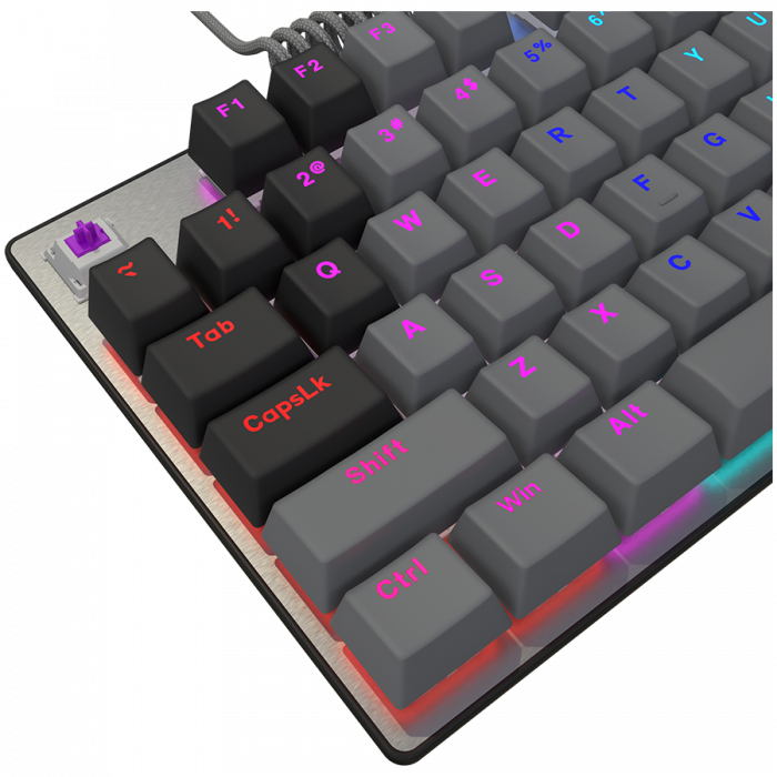 LORGAR Azar 514TKL, Wired RGB mechanical gaming keyboard, black, EN layout [8]