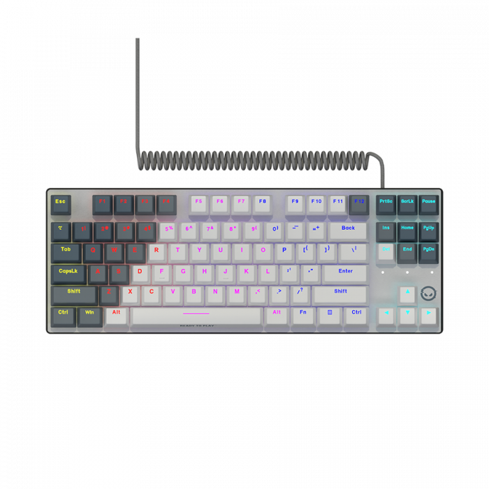 LORGAR Azar 514TKL, Wired RGB mechanical gaming keyboard, white, EN layout [1]