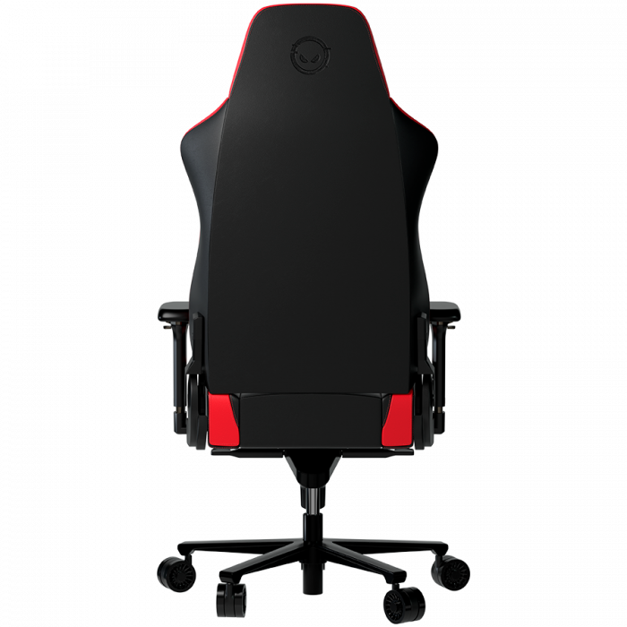 LORGAR Base 311, Gaming chair, PU eco-leather, 1.8 mm metal frame, multiblock mechanism, 4D armrests, 5 Star aluminium base, Class-4 gas lift, 75mm PU casters, Black + red [4]