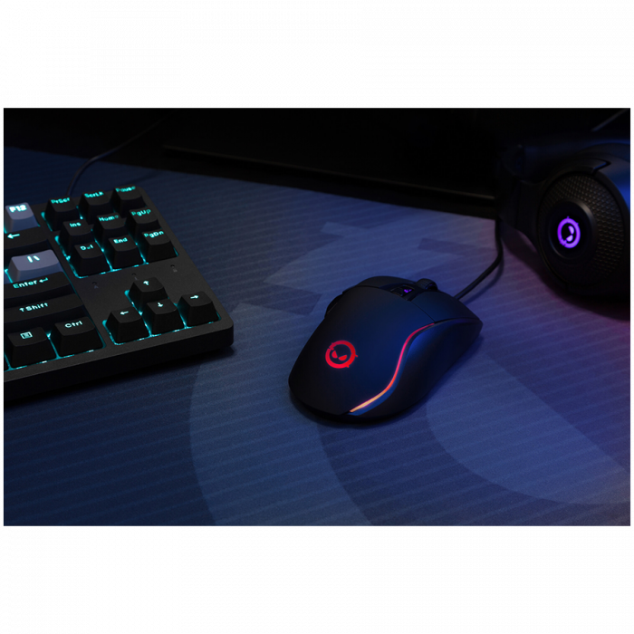 LORGAR Jetter 357, gaming mouse, Optical Gaming Mouse with 6 programmable buttons, Pixart ATG4090 sensor, DPI can be up to 8000, 30 million times key life, 1.8m PVC USB cable, Matt UV coating and RGB  [6]