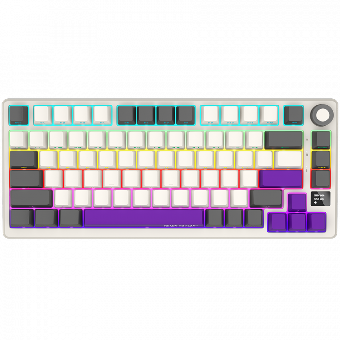 LORGAR KBP7075W, Wireless 75% Mechanical Gaming Keyboard Pro, Beige, EN layout [1]