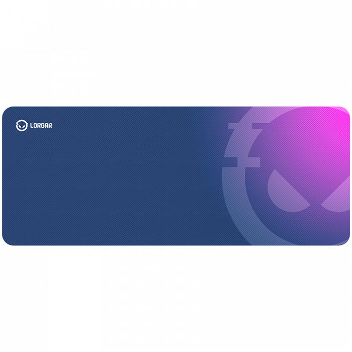 Lorgar Main 139, Gaming mouse pad, High-speed surface, Purple anti-slip rubber base, size: 900mm x 360mm x 3mm, weight 0.6kg [1]