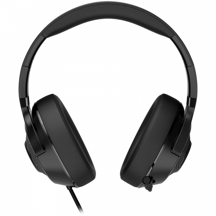 LORGAR Noah 101, Gaming headset with microphone, 3.5mm jack connection, cable length 2m, foldable design, PU leather ear pads, size: 185*195*80mm, 0.245kg, black [4]