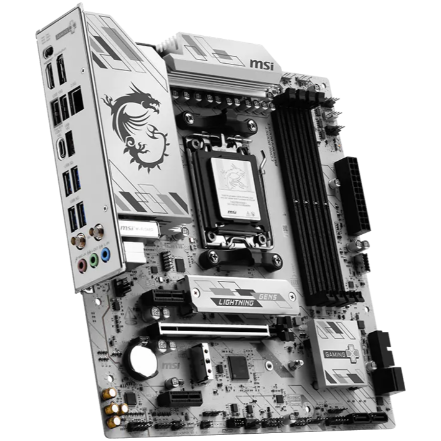 MSI B850M GAMING PLUS WIFI6E, mATX, Socket AM5, 4x DDR5 Dual Channel DDR5 up to 8200(OC)MHz, 1x PCIe x16 slot, 2x M.2 slot, 4x USB 5Gbps, 3x USB 10Gbps, 1x USB 10Gbps Type-C, HDMI, DP, 7.1 HD Audio, 2 [3]