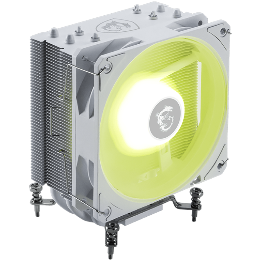 MSI MAG COREFROZR AA13 WHITE, 1x120mm ARGB Fan, TDP 240W, Direct Touch Heat-pipes, Intel LGA 1700/1851, AMD AM5/AM4, White, 3Y Warranty [2]