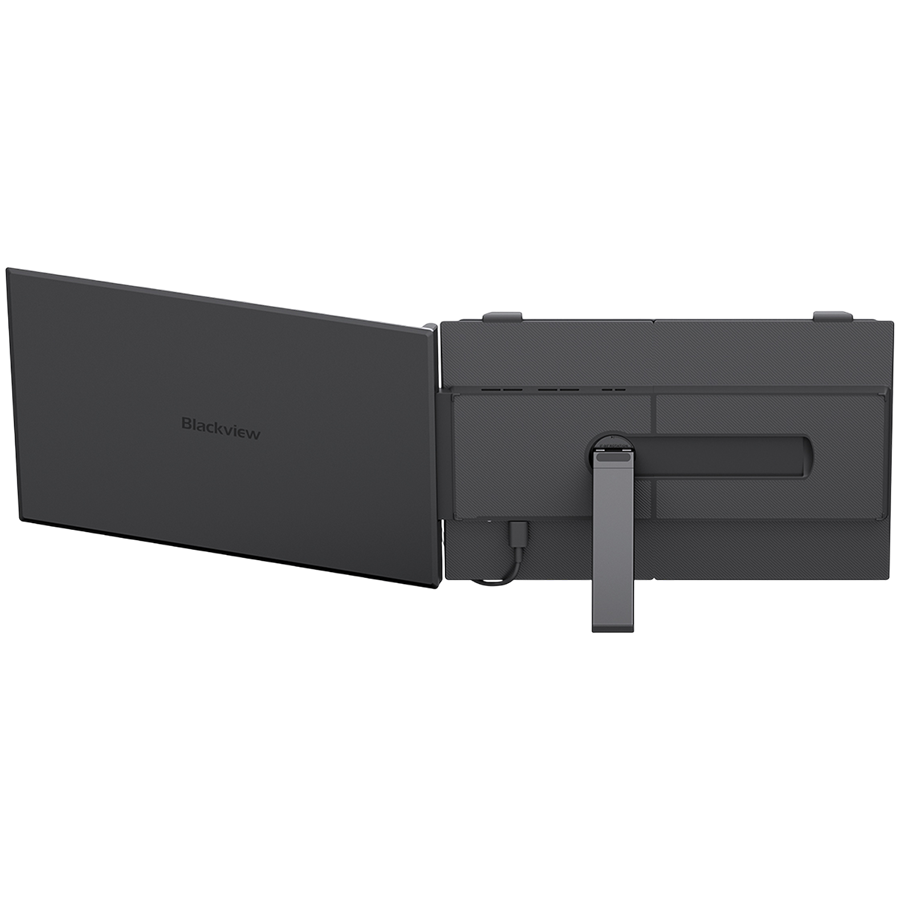 Portable monitor Blackview SCM6 Single Screen 14inch 1920x1080 16:9 LCD 60Hz IPS 178 USB-C 3.1x3 for 13-17.3 inch laptops 332x207x15.6mm Grey Black [5]