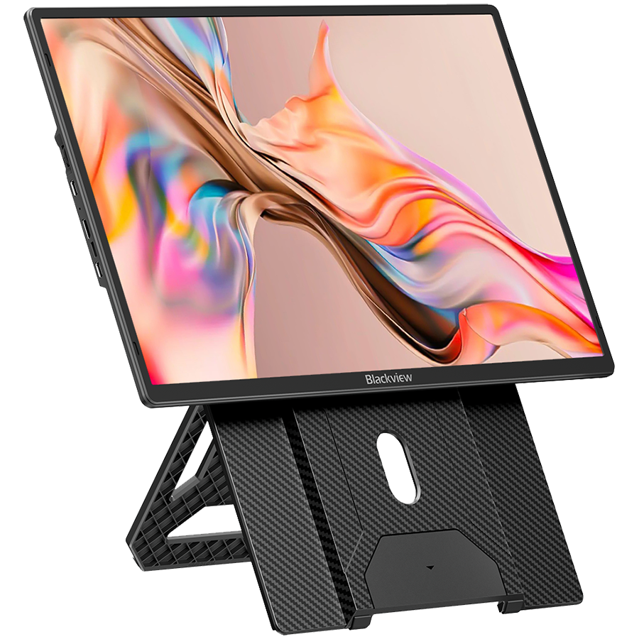 Portable monitor Blackview Table 9 LCD Monitor 16inch IPS FHD 1920x1200 16:9 LCD 60Hz 178 USB-C 3.1x2 Full 1xminiHDMI 368x237x29.5mm Plug into Laptop, PC, Game Console, and More, Plug & Play Black [2]