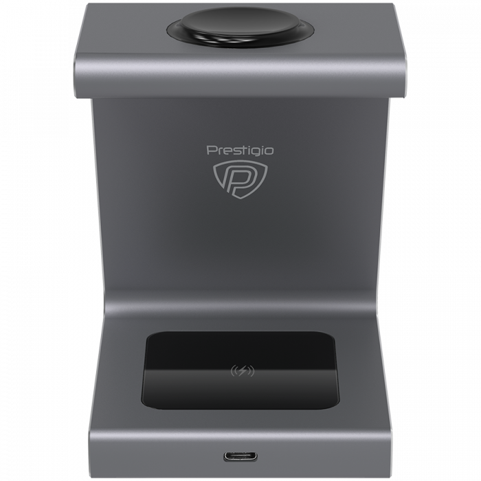 Prestigio ReVolt A9, 3-in-1 wireless charging station for Samsung smartphone, Galaxy Watch, Galaxy Buds and other Android devices, wireless output for phone 7.5W/10W, wireless output for earphones 5W, [7]