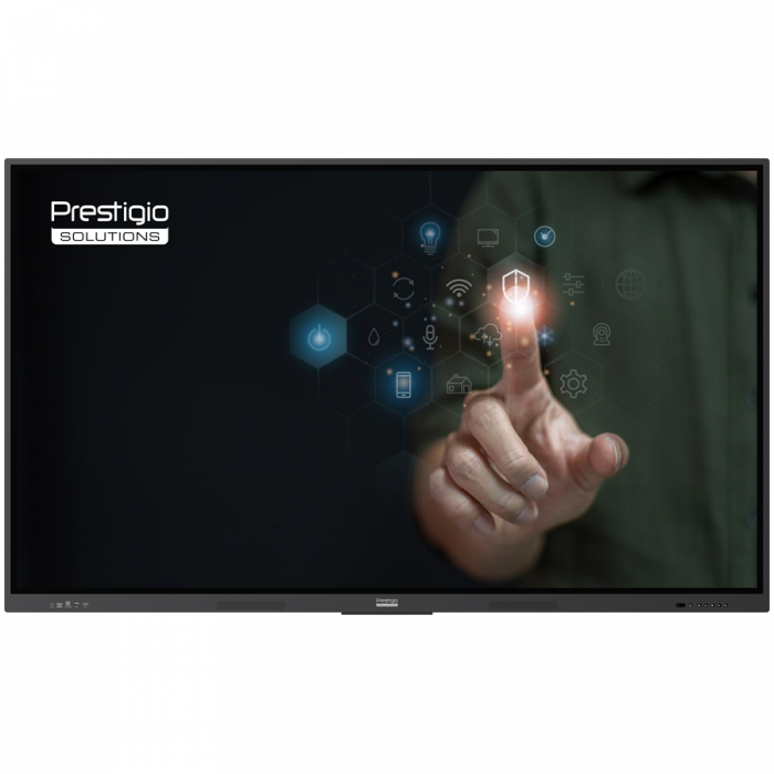 PRESTIGIO SOLUTIONS Multiboard 86" Light Series UHD 4K, Android 13, Wi-Fi, 40TP, touch pen [1]
