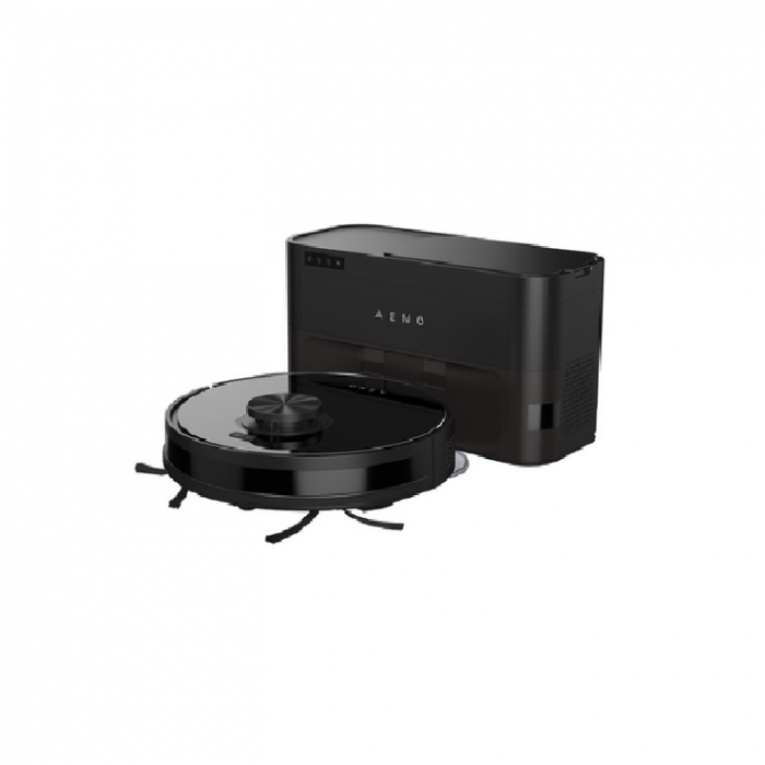 Robot Cleaner w/Dust Collector, black, 2in1 and dust tank, 4000pa, 3200mAh battery [1]