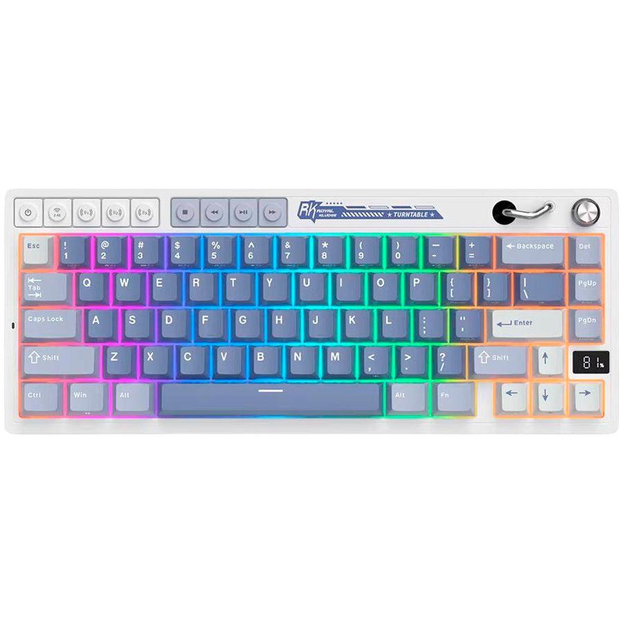 ROYAL KLUDGE RK M65 Ocean Blue Gaming Keyboard Beige switch [1]