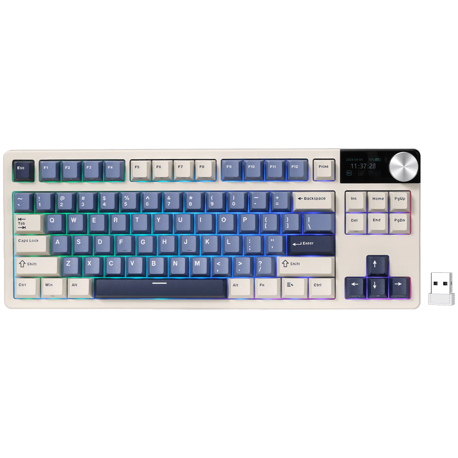 ROYAL KLUDGE RK S85 Horizon Blue Gaming Keyboard Beige switch [1]