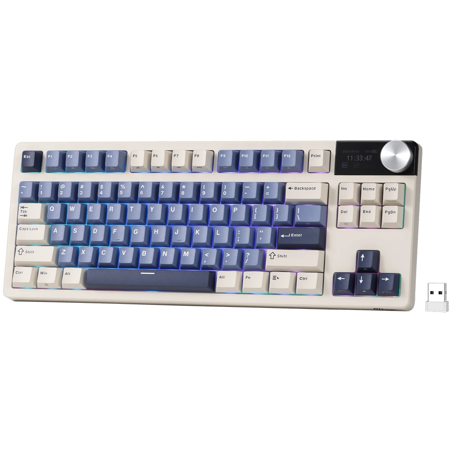 ROYAL KLUDGE RK S85 Horizon Blue Gaming Keyboard Beige switch [2]