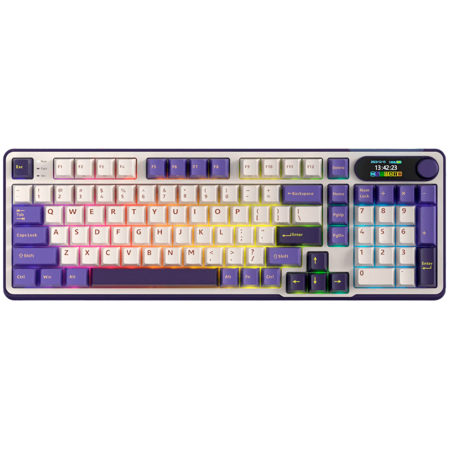 ROYAL KLUDGE RK-S98 Blackberry Mousse Gaming Keyboard Chartreuse switch [1]