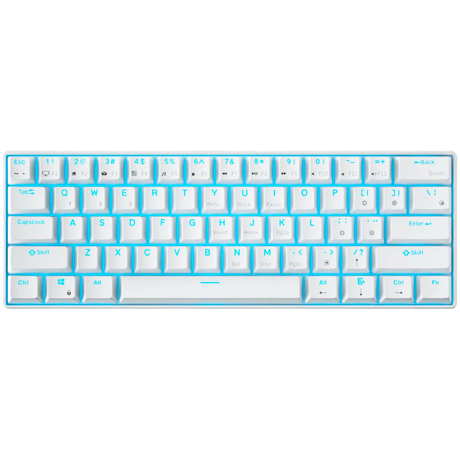 ROYAL KLUDGE RK61 White Gaming Keyboard Brown switch [1]