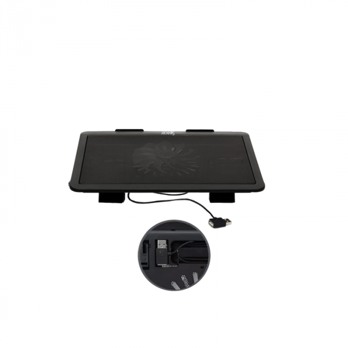Cooler Laptop Spacer SP-NC19, 15.6", Negru [8]