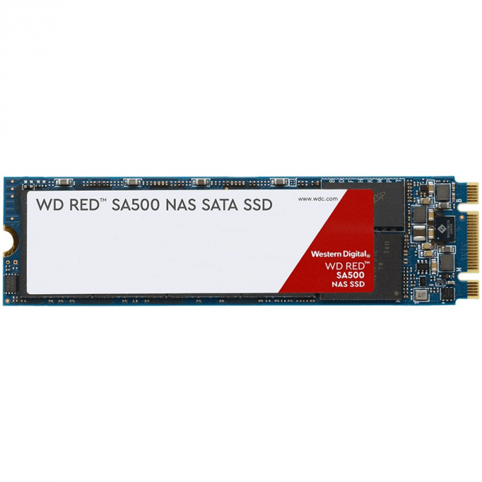 SSD NAS WD Red SA500 2TB SATA, M.2 2280, Read/Write: 560/530 MBps, IOPS 95K/85K, TBW: 1300 [1]