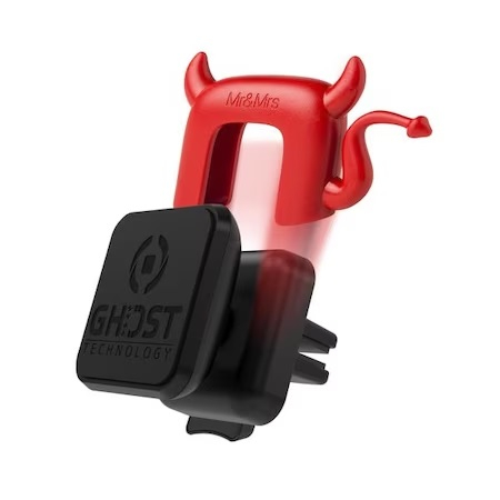 Suport Auto Celly, Ghost Plus Angel, Negru/Rosu [1]