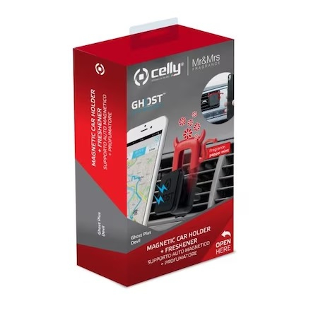 Suport Auto Celly, Ghost Plus Angel, Negru/Rosu [3]