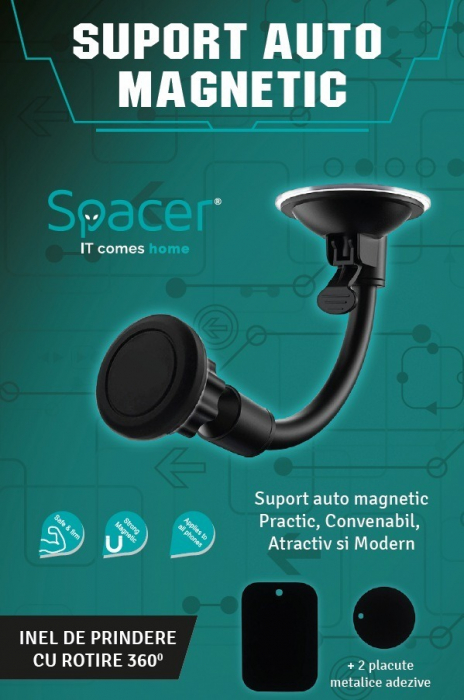 SUPORT auto SPACER pt. SmartPhone, magnetic, SPT-MCH [4]