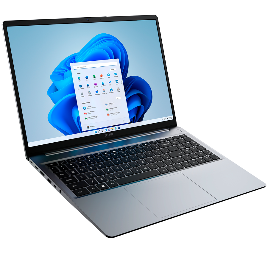 TECNO Megabook K16SDA AMD R7-5825U up to 4.5GHz 16-inch FHD IPS 16:10 1920x1200 300nits 60Hz RAM 16Gb SSD 1Tb 70Wh 17.5 hours Cam 1Mp 720p AI WiFi5 BT 5.0 RJ45 2xTypeC Full 2xUSB3.1 HDMI Finger print  [3]