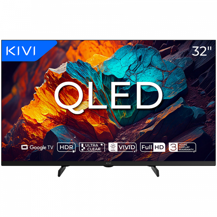 TV KIVI 32F720QB 32'' QLED FHD Google TV, Dolby Audio, Max Vivid [1]