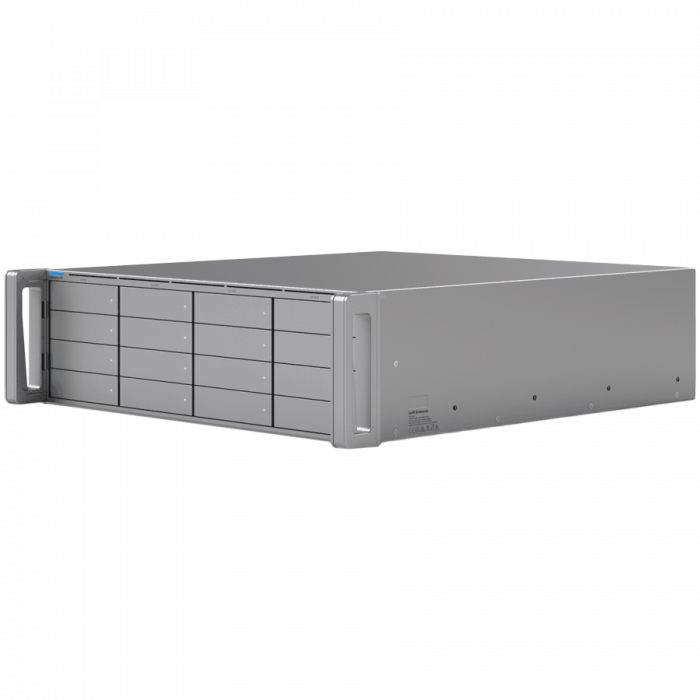 Ubiquiti 3U NVR with (16) 2.5/3.5” drive bays, supporting up to (70) 4K cameras or (210) Full HD cameras [2]