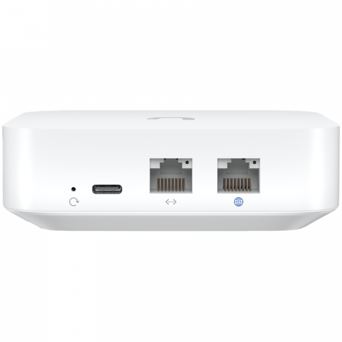 UBIQUITI Gateway Lite; Up to 10x routing performance increase over USG; Managed with a CloudKey, Official UniFi Hosting, or UniFi Network Server; (1) GbE WAN port; (1) GbE LAN port; Compact footprint; [2]